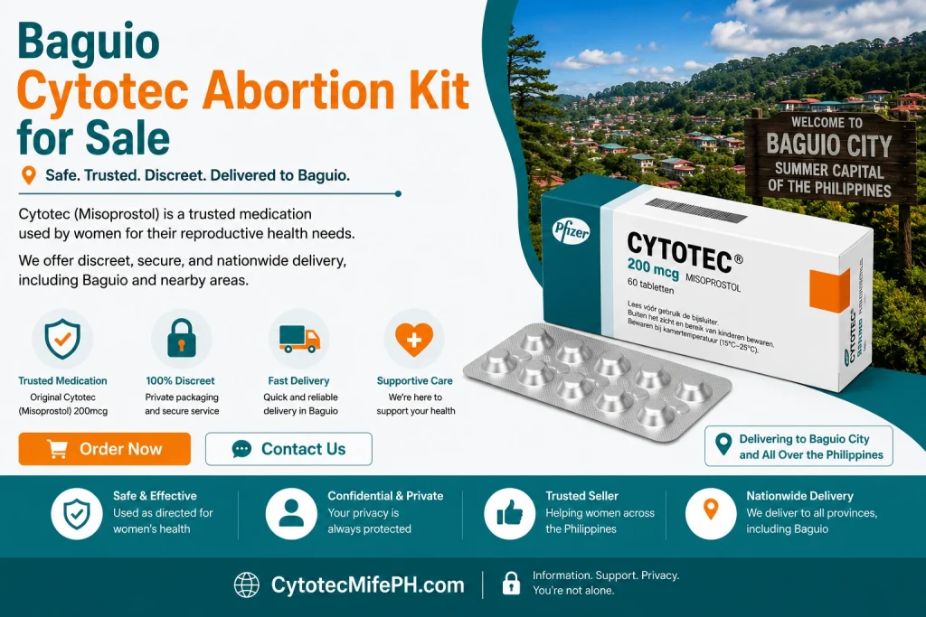 Baguio City Cytotec Abortion Kit for Sale