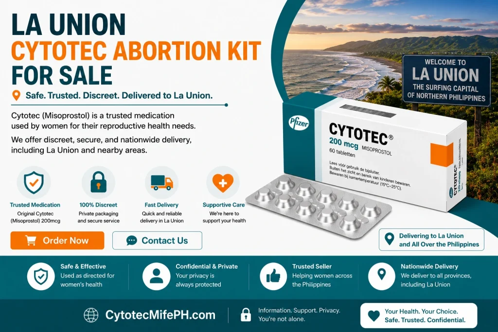 La Union Cytotec Abortion Kit for Sale