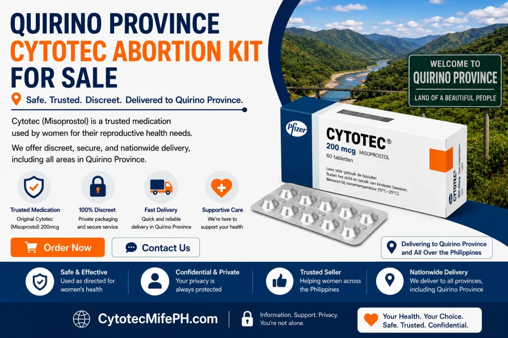 Quirino Province Cytotec Abortion Kit for Sale